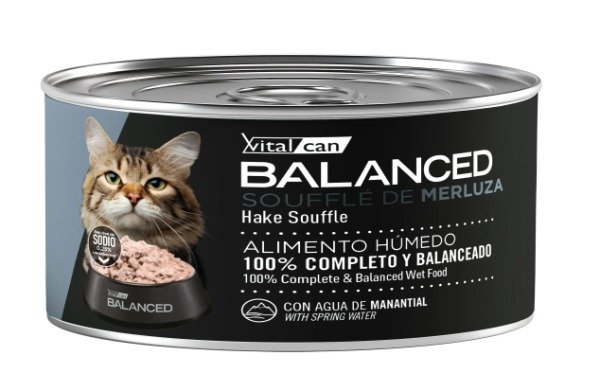 Producto - LATA VITAL CAT BALANCED SENIOR MERLUZA X 85GR