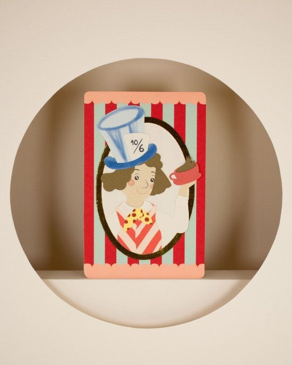 Producto - Postal Alice - Sombrerero