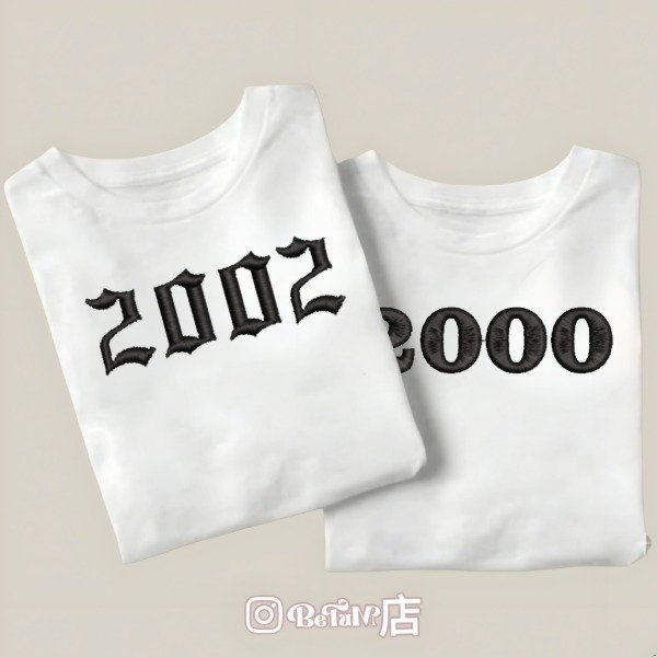 Producto - Remera con Fecha (Bordadas)