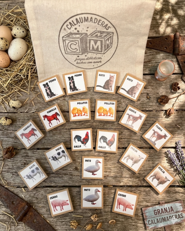 Producto - Juego de Memoria Animales de la Granja