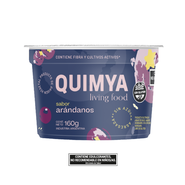 Producto - Yogur a Base de Coco Arándanos Sin Azúcar x160g Quimya