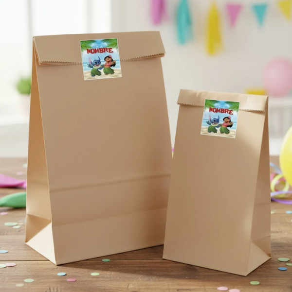 Producto - Etiquetas Imprimibles Editables Lilo y Stitch Souvenirs