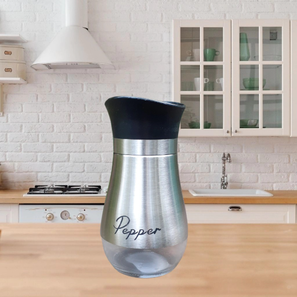 Producto - Pimentero de vidrio y acero inox