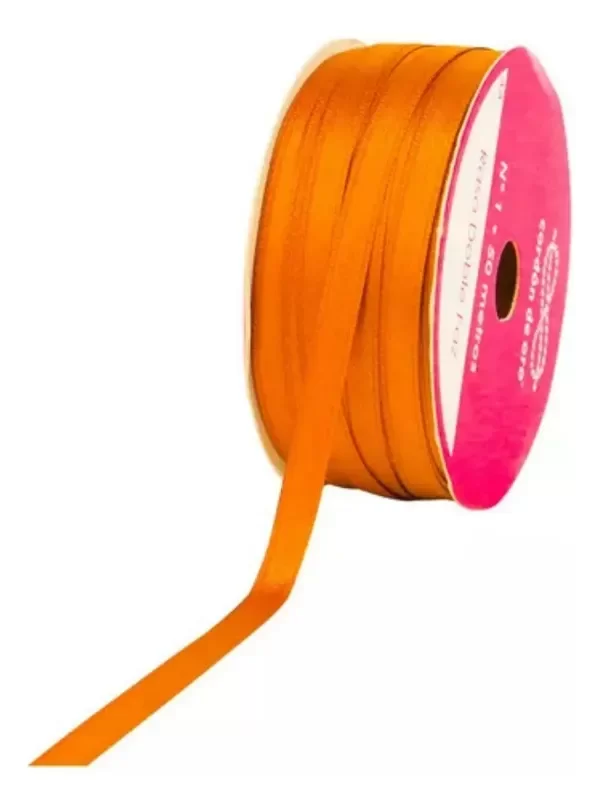Producto - Cinta de raso naranja