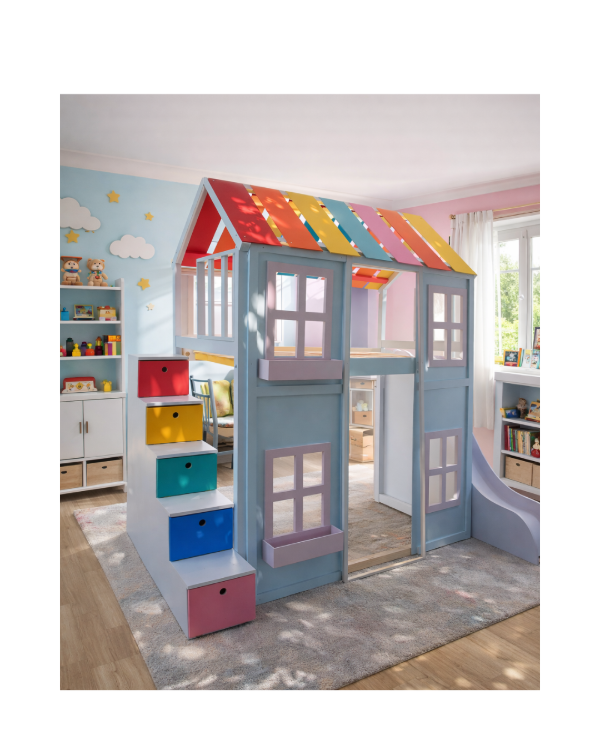 Producto - Cama casita para peques	/ 240x280x100