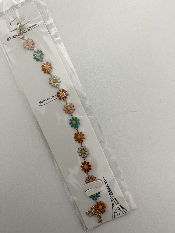 Producto - Pulsera margaritas dorada
