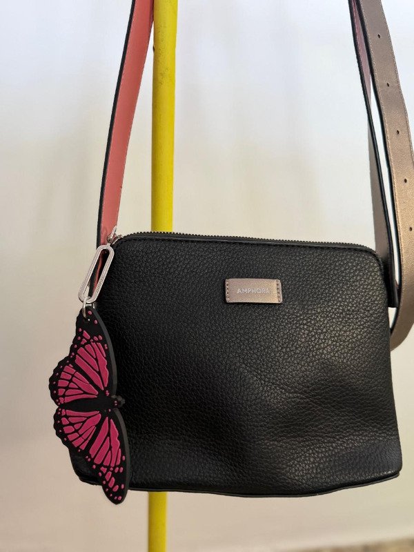Cartera Amphora s tira cinto rosa plateado — imagen 2