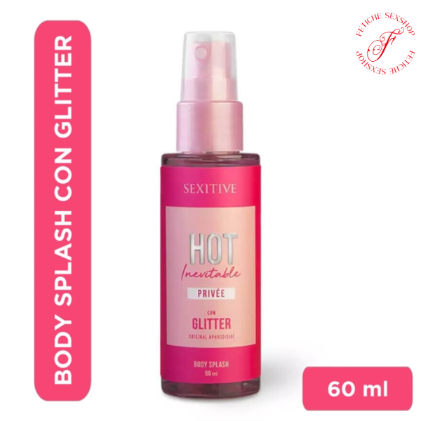 Producto - Body Splash Hot Inevitable Privée con glitter - 60ml