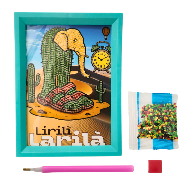 Producto - Cuadro pintura con diamante Lirili Larila