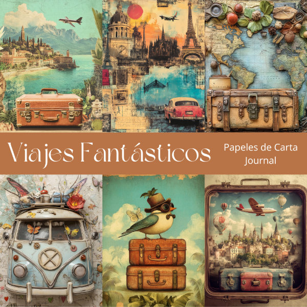 Producto - Colección Viajes Fantásticos - Papeles de Carta y Journaling - PA-C25