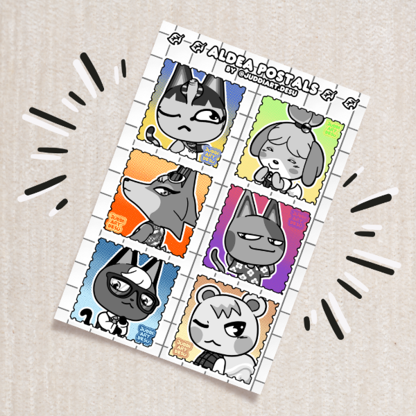Producto - Planchita Stickers Animal Crossing