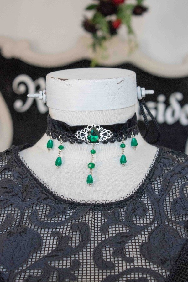 Producto - Choker cristal verde
