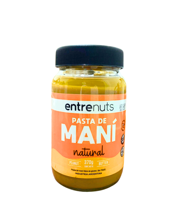Producto - ENTRENUTS PASTA DE MANÍ NATURAL 370G