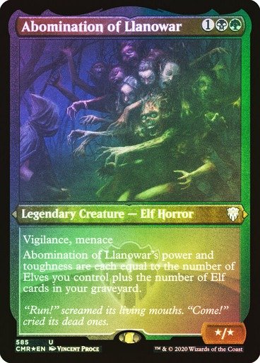 Producto - Abomination of Llanowar (Foil Etched)
