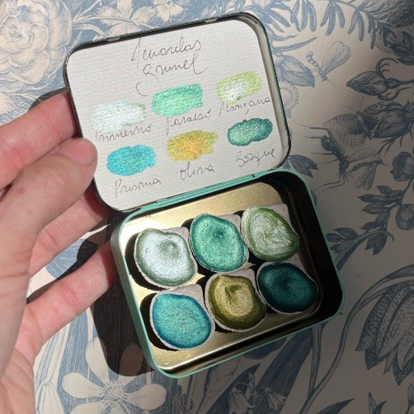 Producto - Paleta 6 metalizados verdes - 1