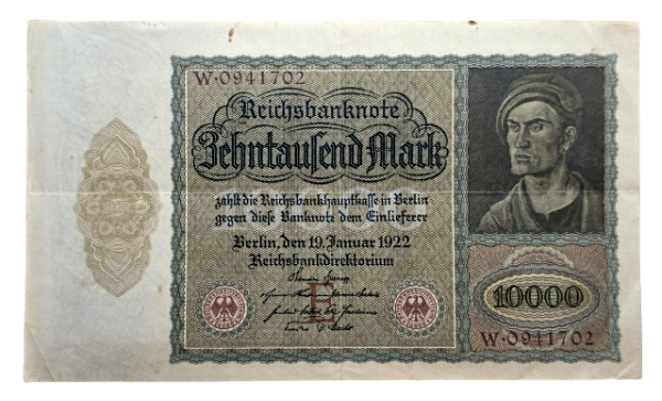 Producto - Alemania Rep. de Weimar 10.000 Marcos (1922) Pick.70 VF+