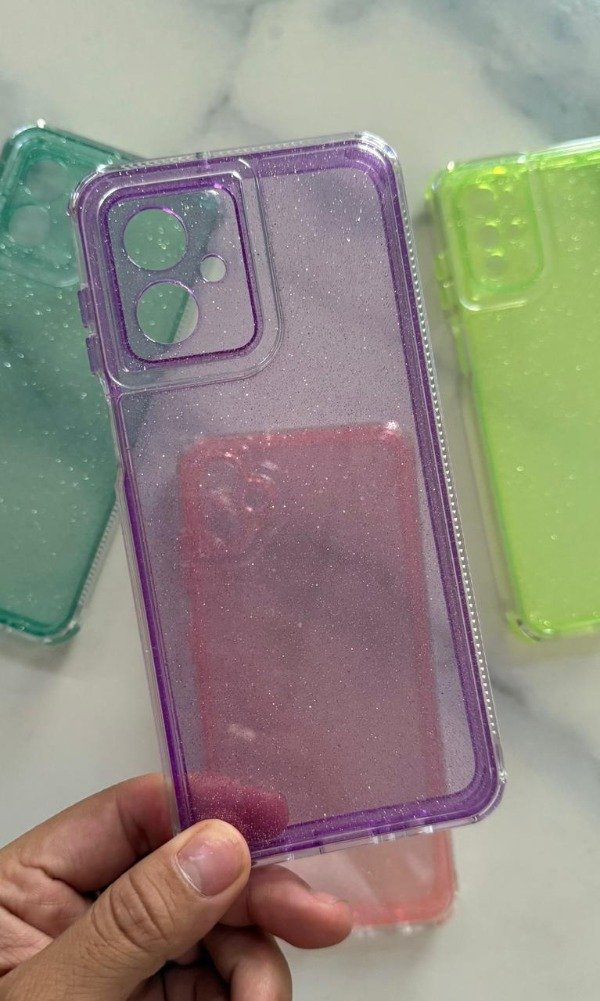 Producto - Funda glitter reforzada moto G54