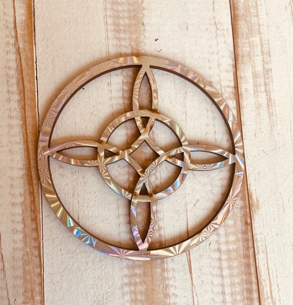 Producto - Nudo de bruja shimmer 10 cm