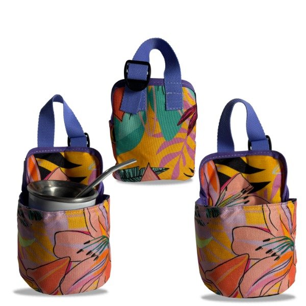 Producto - Porta Mate Libelulas Amarillas