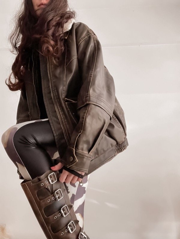 Producto - Campera vintage habano