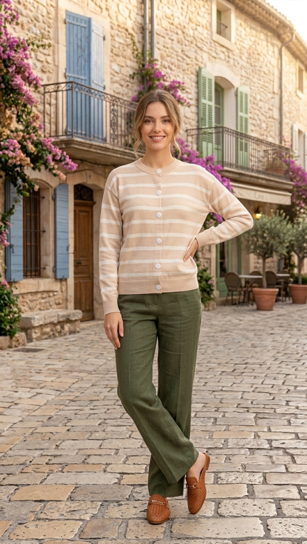 Producto - Cardigan Manhattan Rayas, Saco Tejido Milán - 2
