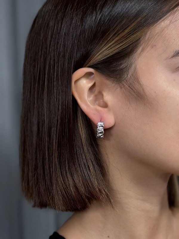 Producto - Aros JUANI PLATEADO