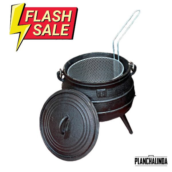 Producto - Olla de fundición + canasto freidor