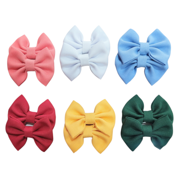 Producto - Par de moños chicos lisos