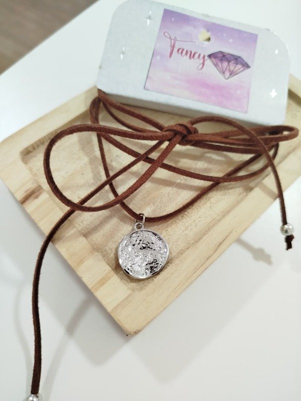 Producto - Choker lazo marron 0892