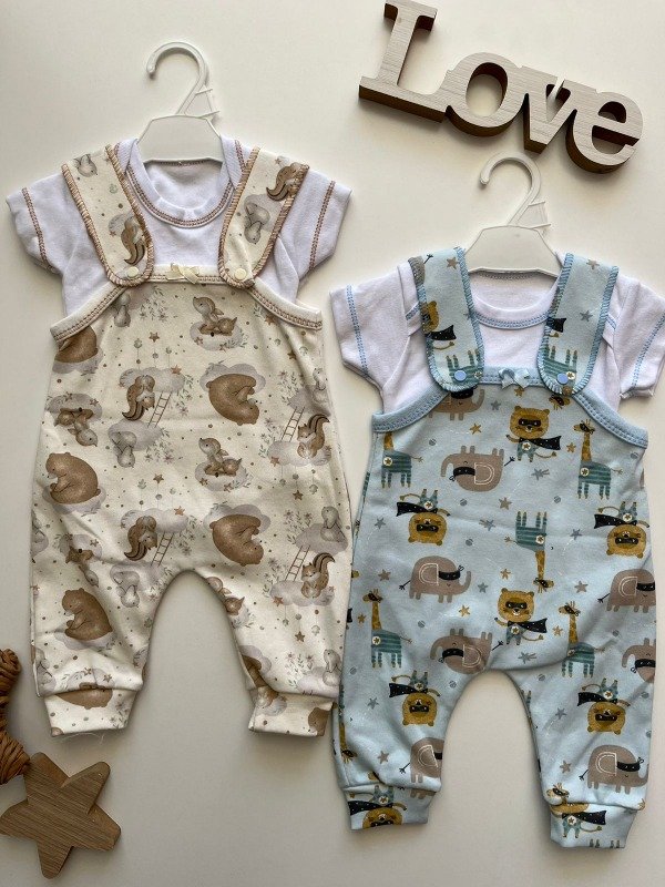 Producto - Set de Jardinero + body liso - COD 588