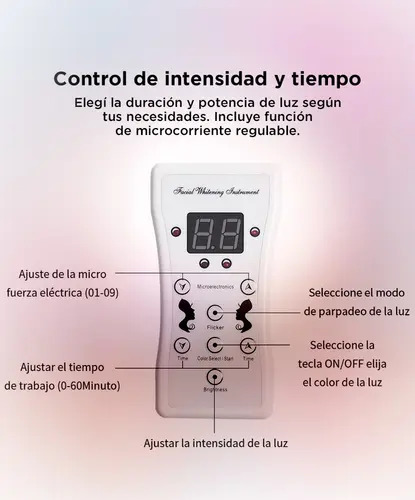 Producto - Mascara facial led -terapia fotodionmica -antiacon/rejuvenecimiento -192 luces - - 3