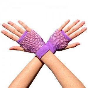 Producto - Guantes de red cortos violetas