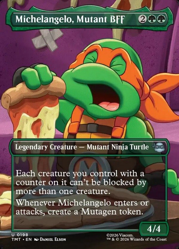 Producto - Michelangelo, Mutant BFF #198 Borderless  Teenage Mutant Ninja Turtles