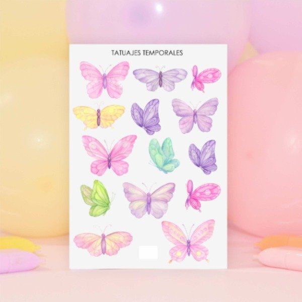Producto - Tatuajes Temporales "Mariposas"