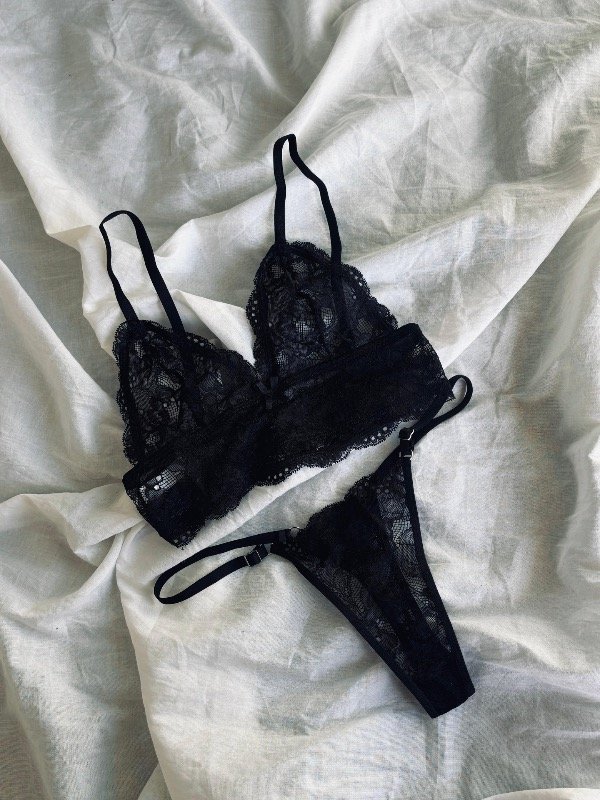 Producto - Set bralette Amorina (negro)