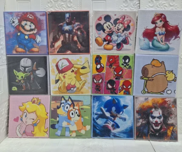 Producto - DIAMOND PAINTING SURTIDO CUADRO 20X20