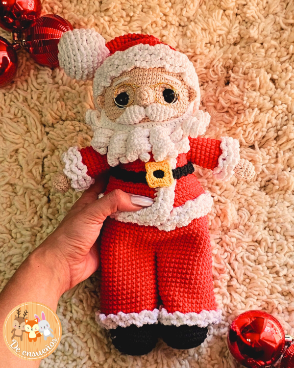 Producto - Papá Noel grande - Guía de tejido