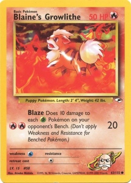 Producto - Blaine's Growlithe (62/132) [Gym Heroes Unlimited]