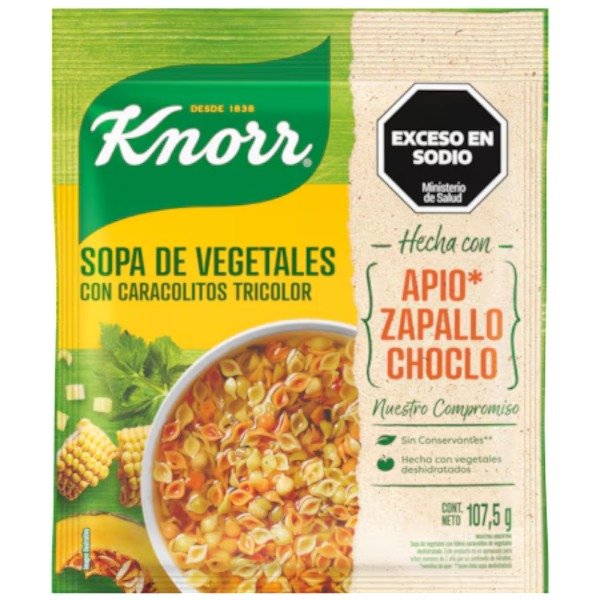 Producto - SOPA KNORR VEG C/CARAC TRIC 10u x 107,5g