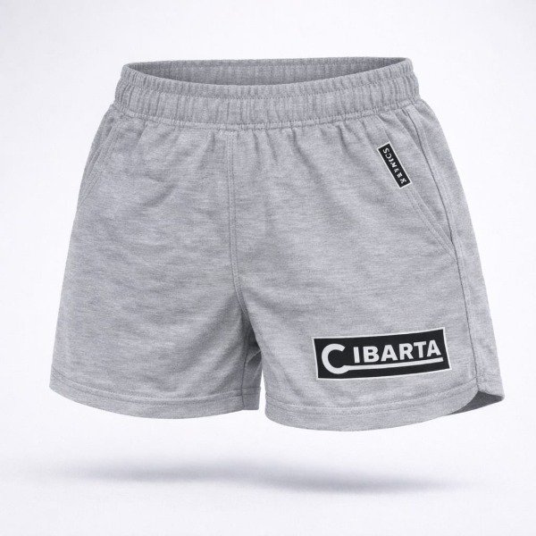 Producto - SHORT deportivo cibarta algodon Rustico modelo Holly Gris claro