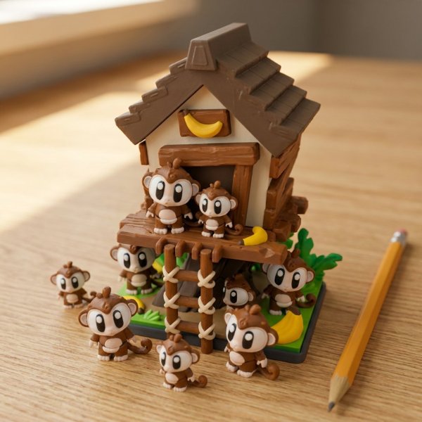 Producto - Mono con Casa del Árbol - 2