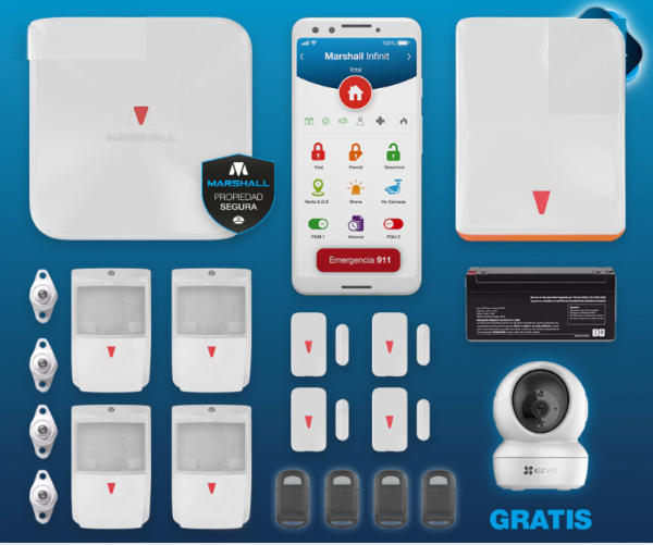 Producto - Kit de Alarma Inalámbrica Marshall Go Plus