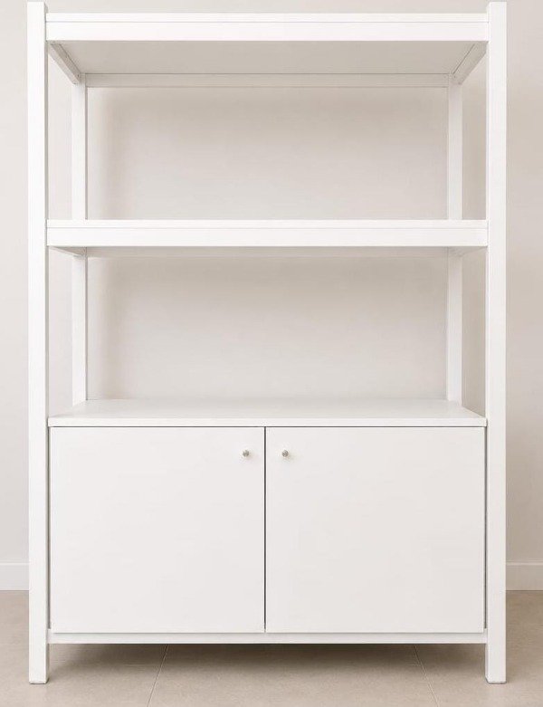 Producto - Estanteria hierro melamina con puertas - 1