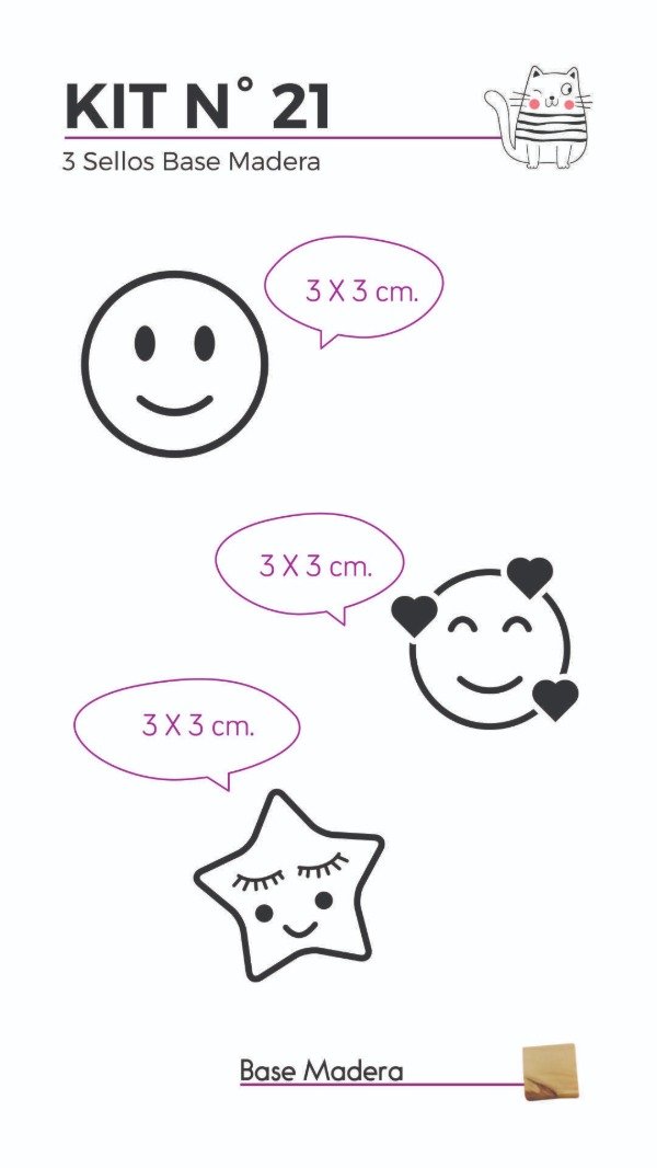 Producto - Sellos Kit 21 Caritas