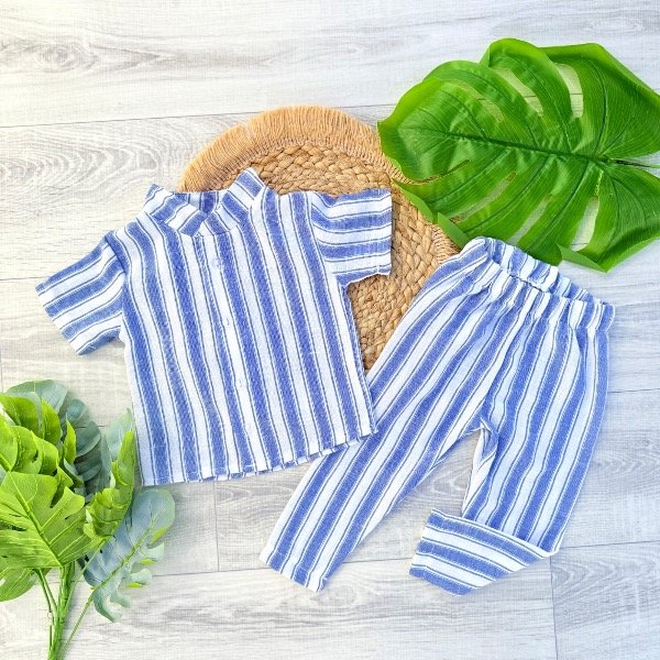 Producto - CONJUNTO ELIAS AZUL (CAMISA + PANTALÓN)