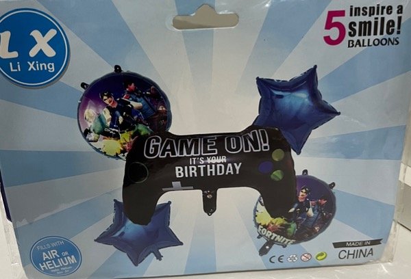 Producto - SET DE GLOBOS GAME ON