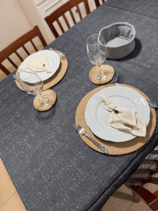 Producto - Mantel antimanchas negro jaspeado