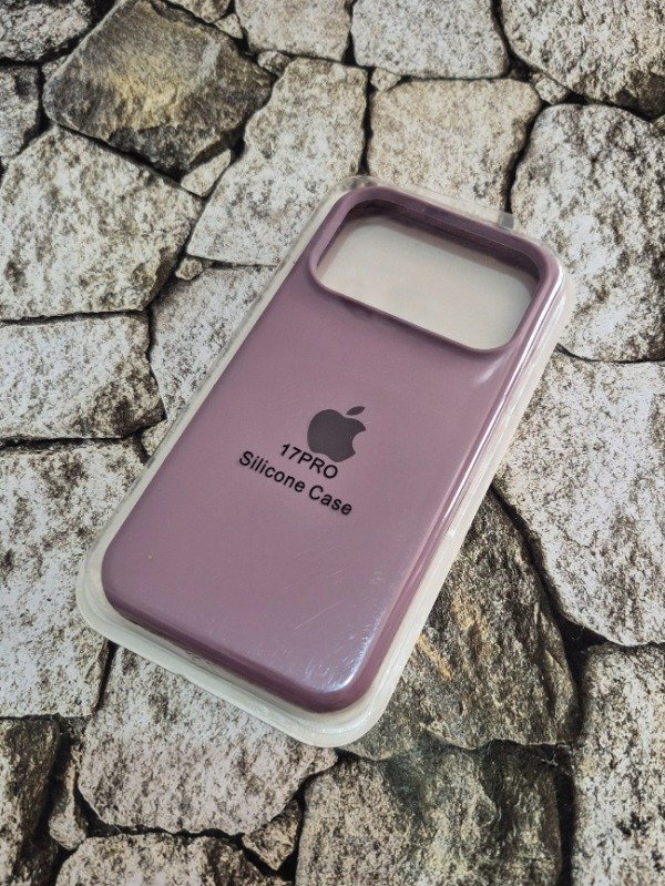 Producto - Funda silicone case con logo Iphone 17 Pro lavanda