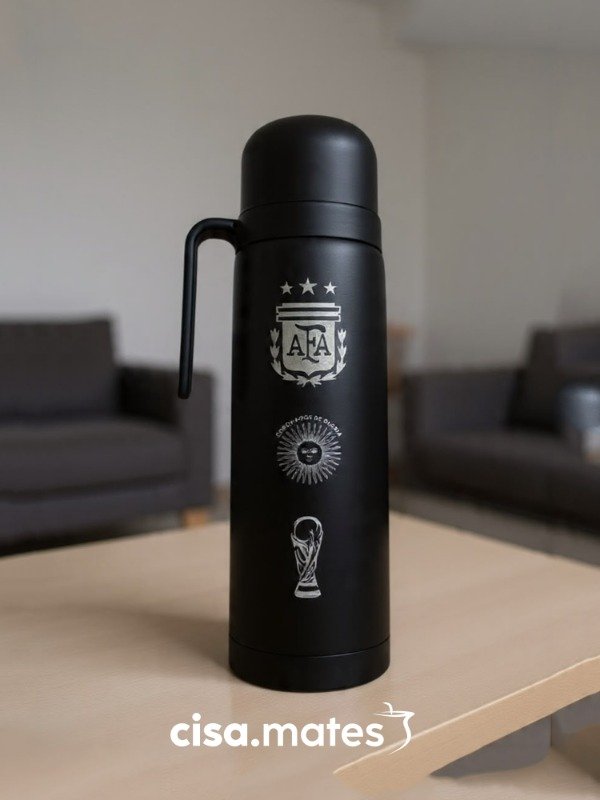Producto - TERMO MEDIA MANIJA NEGRO PERSONALIZADO