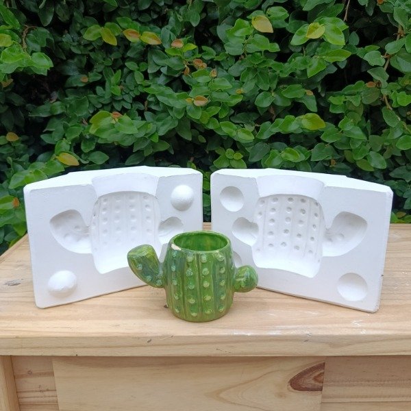 Producto - Molde de yeso Maceta Cactus